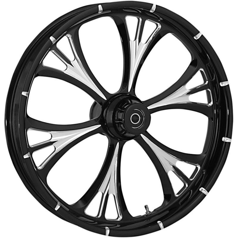 RC COMPONENTS Wheel - Majestic Eclipse - Front - Dual Disc/without ABS - Black Eclipse - 21x3.5 - '00-'07 FLT 21350-9017-102E