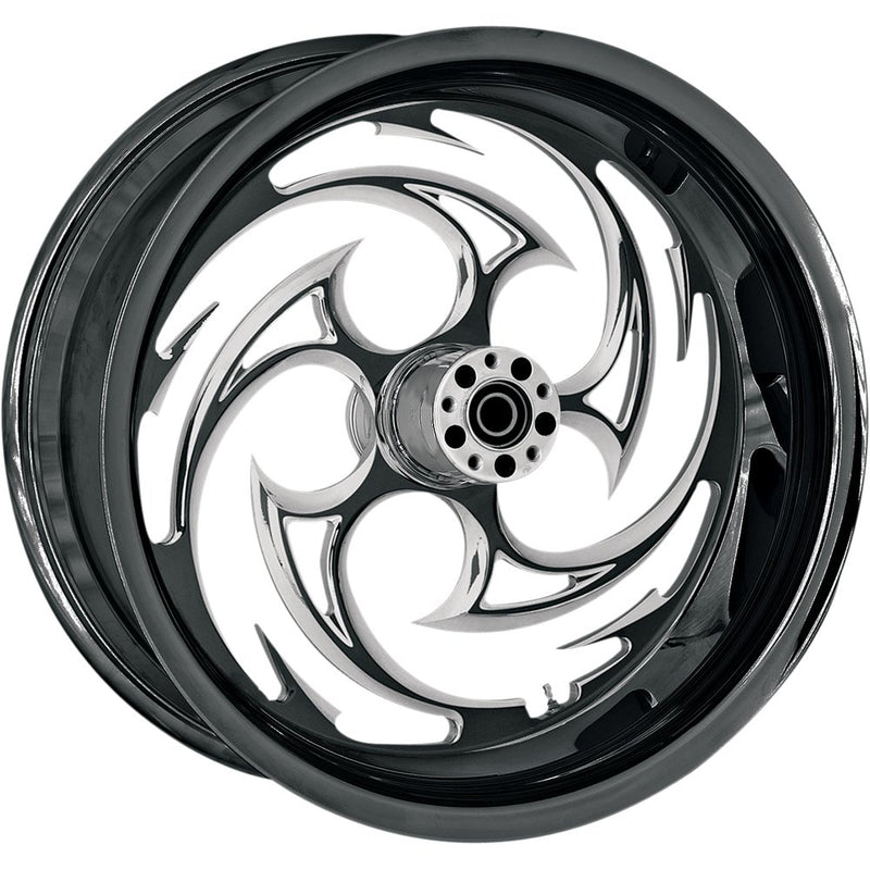 RC COMPONENTS Wheel - Savage Eclipse - Rear - Single Disc/with ABS - Black Eclipse - 17x6.25 - '08-'10 FXST 17625-9209-85E