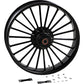 RC COMPONENTS Wheel - Illusion - Front - Dual Disc/without ABS - Black - 21x3.5 0321350-126B