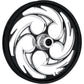 RC COMPONENTS Wheel - Savage Eclipse - Front - Dual Disc/without ABS - Black Eclipse - 16x3.5 - '00-'07 FLT 16350-9917-85E