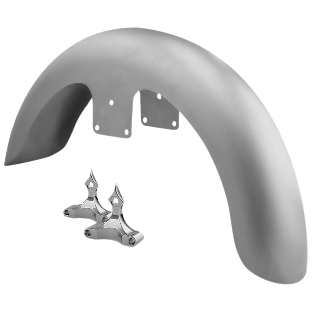RC COMPONENTS Front Fender Kit with Chrome Adapters - For 26" Wheel - 6" W FNDRKT26
