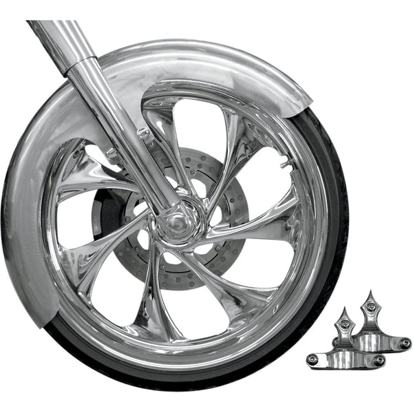 RC COMPONENTS Builder Front Fender Kit with Chrome Adapters - For 23