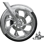 RC COMPONENTS Builder Front Fender Kit with Chrome Adapters - For 23" Wheel FNDRKT23