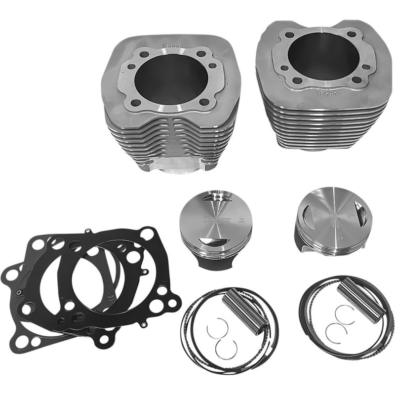 REVOLUTION PERFORMANCE, LLC Cylinder Kit - 98" - Big Bore - Natural Silver - Twin Cam RP201-110W