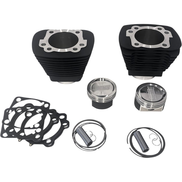 REVOLUTION PERFORMANCE, LLC Cylinder Kit - 1250 cc - Big Bore - Black - XL1200 RP201-406W