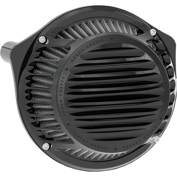 ROUGH CRAFTS Round Air Cleaner - Black RC-600-010