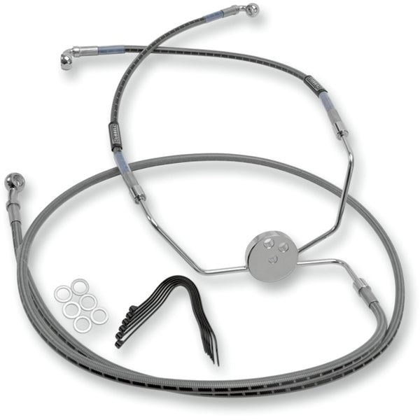 RUSSELL Brake Line - Front - Stainless Steel R08753DS