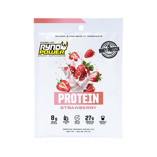 RYNO POWER Strawberry Protein - Single SMP-STRAW