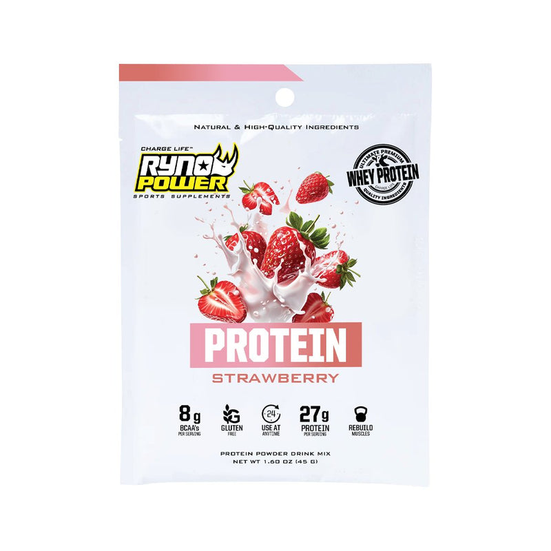 RYNO POWER Strawberry Protein - Single SMP-STRAW