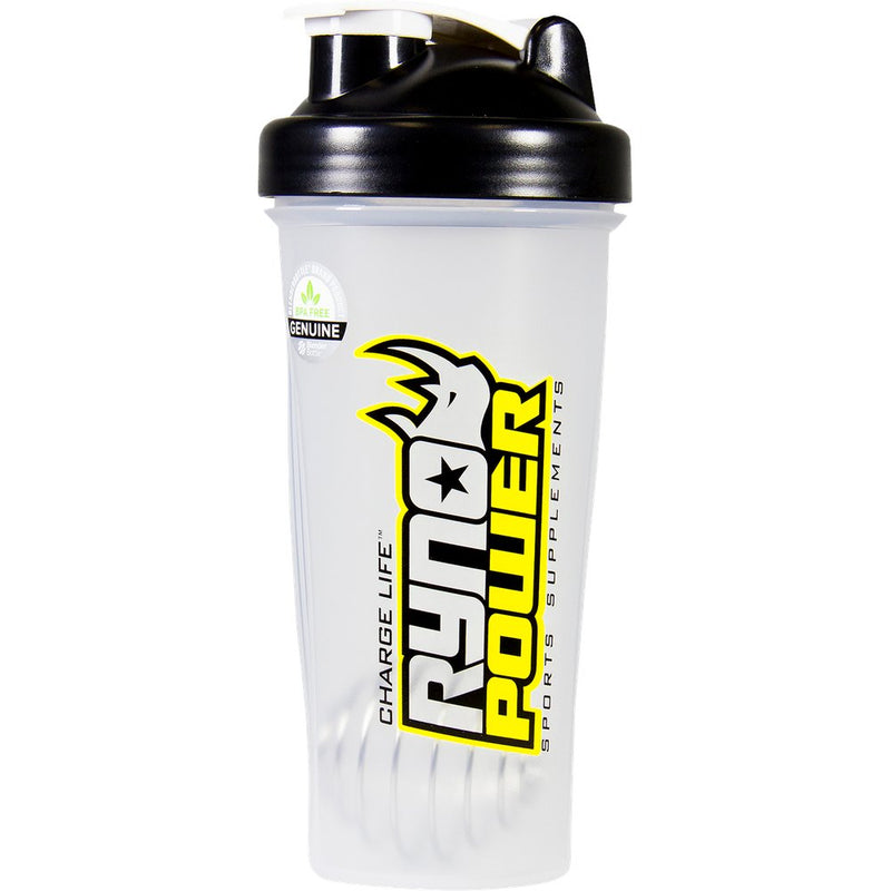 RYNO POWER Shaker Bottle - Clear - 28 U.S. fl oz. SB-SHAKER-CLR