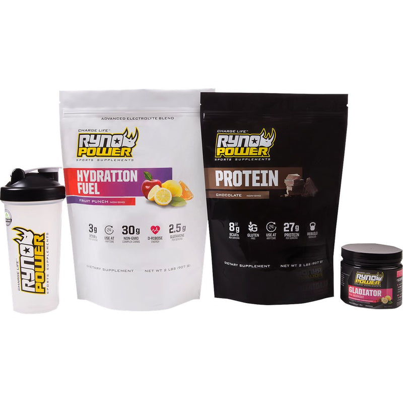 RYNO POWER Essentials Package - Chocolate, Fruit Punch PKG-ESNTL-CHOC-FP