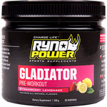 RYNO POWER Gladiator Pre-Workout Drink Mix - Tub - Strawberry Lemonade GLAD-SL