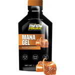 RYNO POWER Mana Performance Gels - 12 Pack with Display Caddy - Salted Caramel GEL-CADDY12-CAR