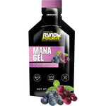 RYNO POWER Mana Performance Gels -12 Pack with Display Caddy - Mixed Berries GEL-CADDY12-BER
