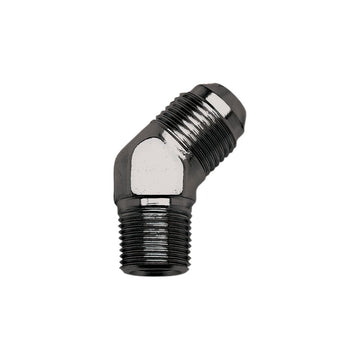 RUSSELL #3 Male Fitting - 1/8" NPT - 45? - Black R42933B