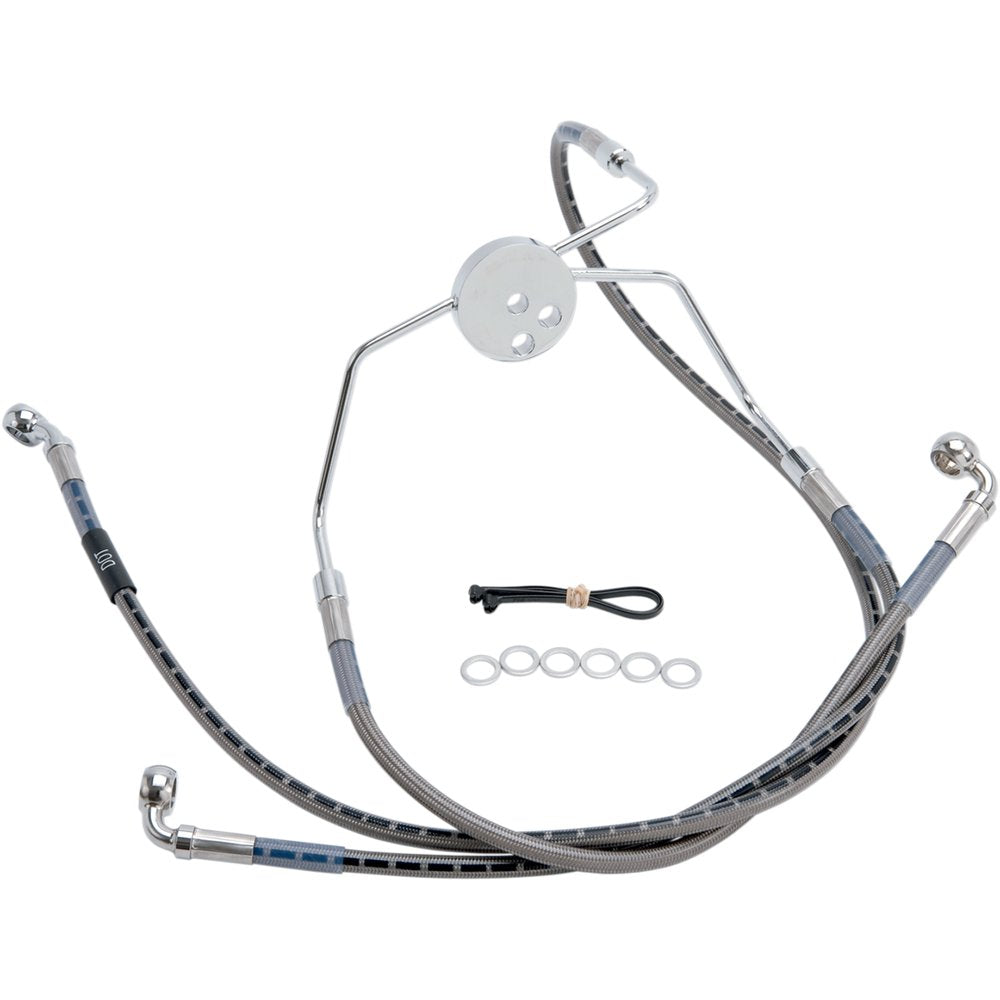 RUSSELL Brake Line - Front - Stainless Steel - +6" - FL '94-'07 R08999S