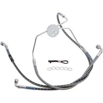 RUSSELL Brake Line - Front - Stainless Steel - +6" - FL '94-'07 R08999S
