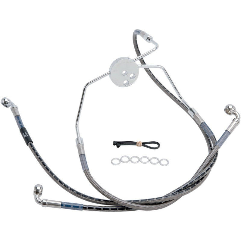 RUSSELL Brake Line - Front - Stainless Steel - +6" - FL '94-'07 R08999S