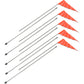SAFETY VEHICLE EMBLEM Flag and Pole - 7' White Pole - 5 Pack 10B