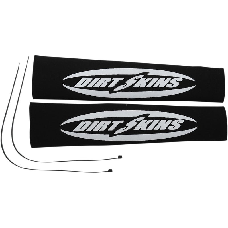 SCHAMPA & DIRT SKINS Fork Covers - 2 mm Neoprene - Black/White - 12.25" Standard DSFRKSEAL15-1