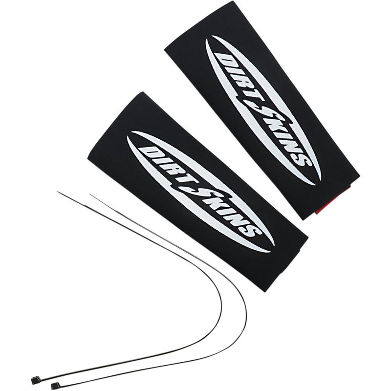 SCHAMPA & DIRT SKINS Fork Covers - 2 mm Neoprene - Black/White - 7.5" Standard DSFRKSEAL11-1