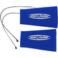 SCHAMPA & DIRT SKINS Fork Covers - 2 mm Neoprene - Blue/White - 7.5" Inverted DSFRKSEAL12-2