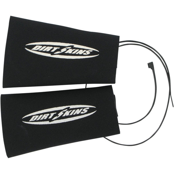 SCHAMPA & DIRT SKINS Fork Covers - 2 mm Neoprene - Black/White - 7.5