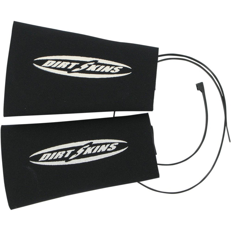 SCHAMPA & DIRT SKINS Fork Covers - 2 mm Neoprene - Black/White - 7.5" Inverted DSFRKSEAL12-1