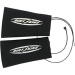 SCHAMPA & DIRT SKINS Fork Covers - 2 mm Neoprene - Black/White - Standard DSFRKSKN01-1