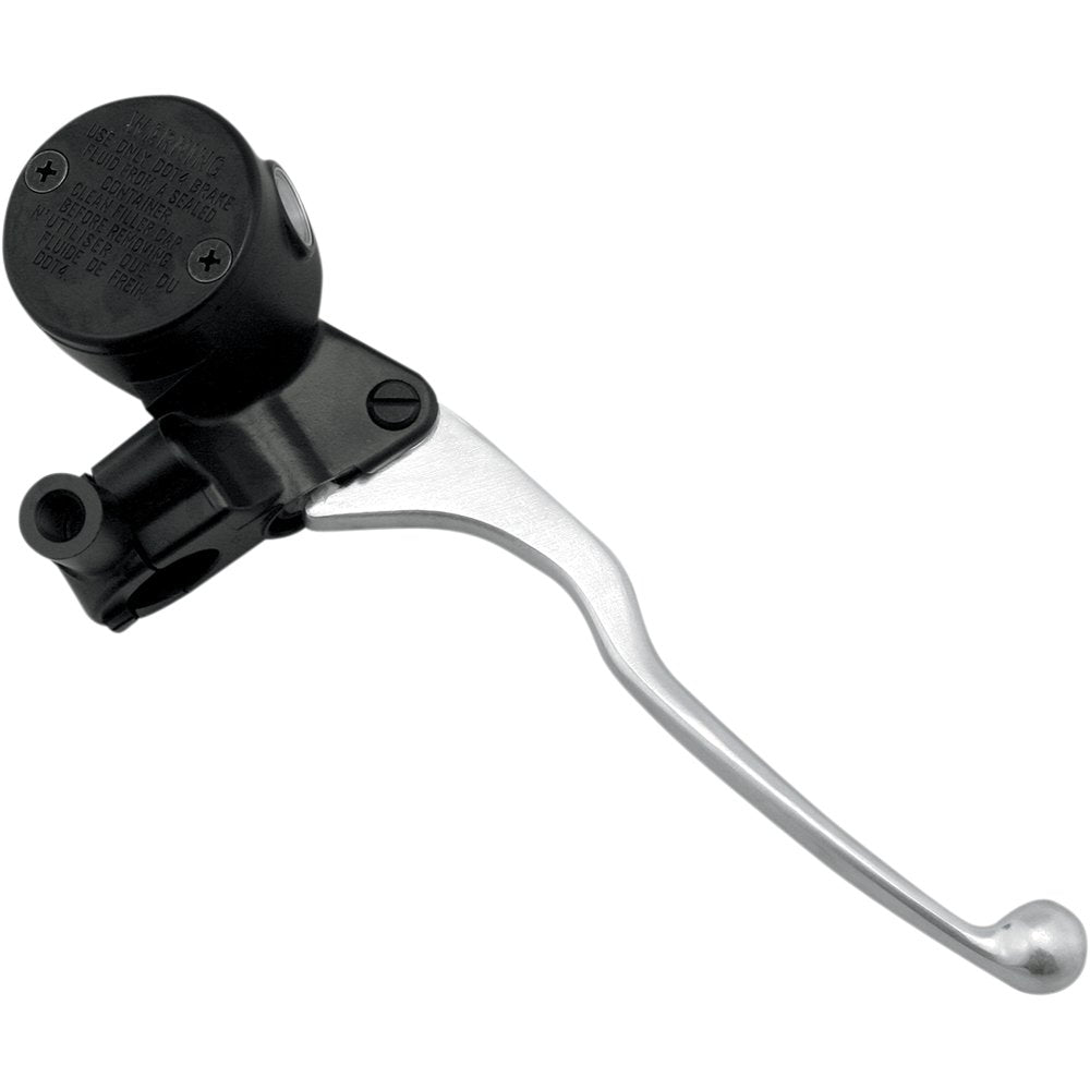 SHINDY Retro Round Master Cylinder Kit - 14 mm - Black/Silver 17-654D