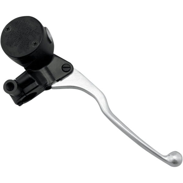SHINDY Retro Round Master Cylinder Kit - 14 mm - Black/Silver 17-654D