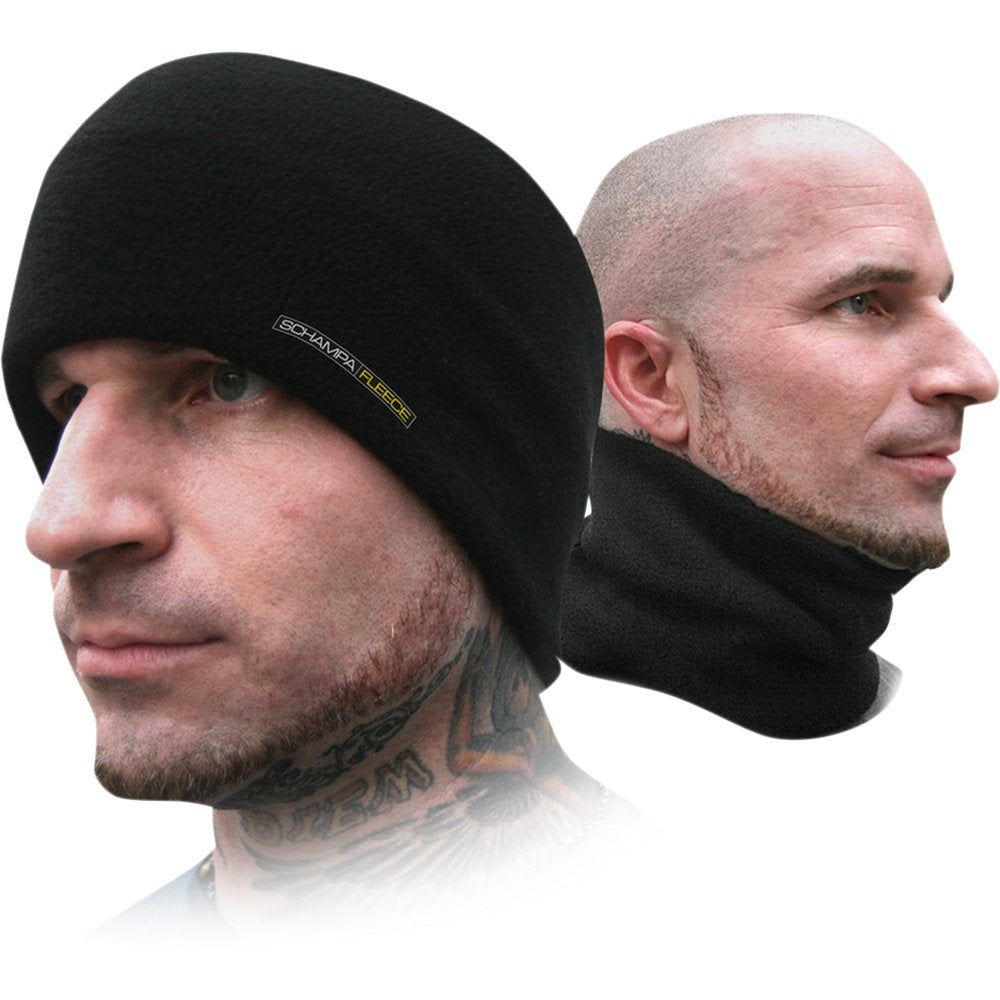 SCHAMPA & DIRT SKINS Fleece Helmet Neckgaiter - Black NG004