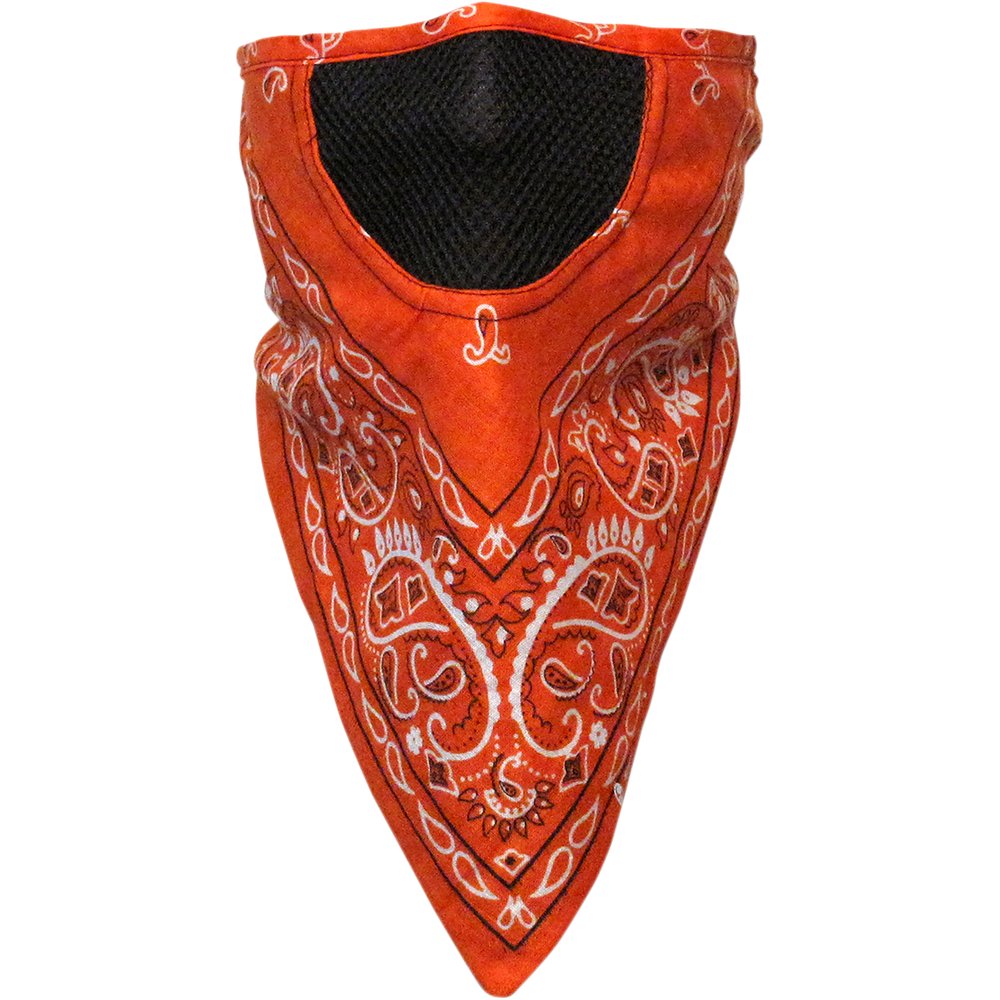 SCHAMPA & DIRT SKINS Facefit Facemask - Orange Paisley FMV-285