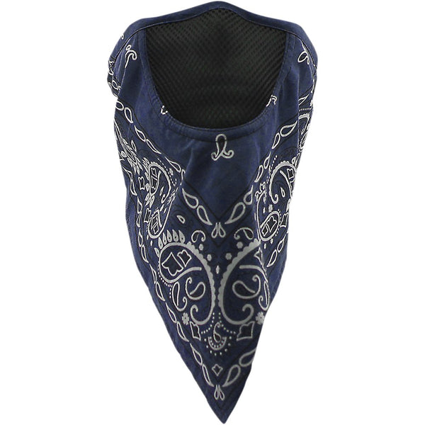 SCHAMPA & DIRT SKINS Facefit Facemask - Navy Paisley FMV-224