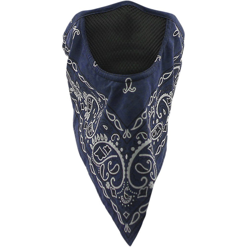 SCHAMPA & DIRT SKINS Facefit Facemask - Navy Paisley FMV-224