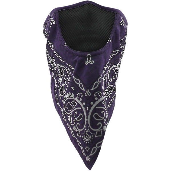 SCHAMPA & DIRT SKINS Facefit Facemask - Purple Paisley FMV-223