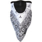 SCHAMPA & DIRT SKINS Facefit Facemask - White Paisley FMV-208
