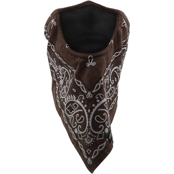 SCHAMPA & DIRT SKINS Facefit Facemask - Brown Paisley FMV-196
