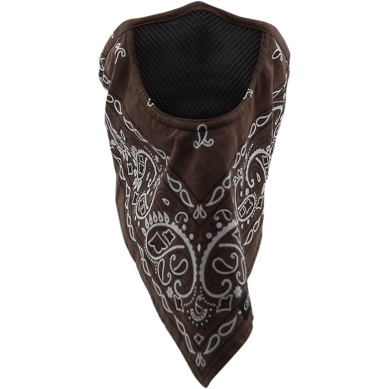 SCHAMPA & DIRT SKINS Facefit Facemask - Brown Paisley FMV-196