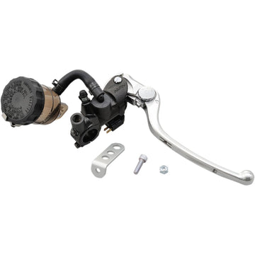 SHINDY Radial Master Brake Kit - 19 mm - Black/Silver - Smoke Reservoir 17-658S