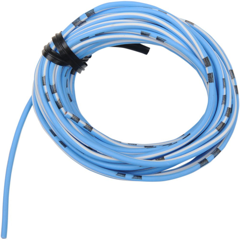 SHINDY 13' Wire Spool - 14 A/12 V - Sky Blue/White 16-690