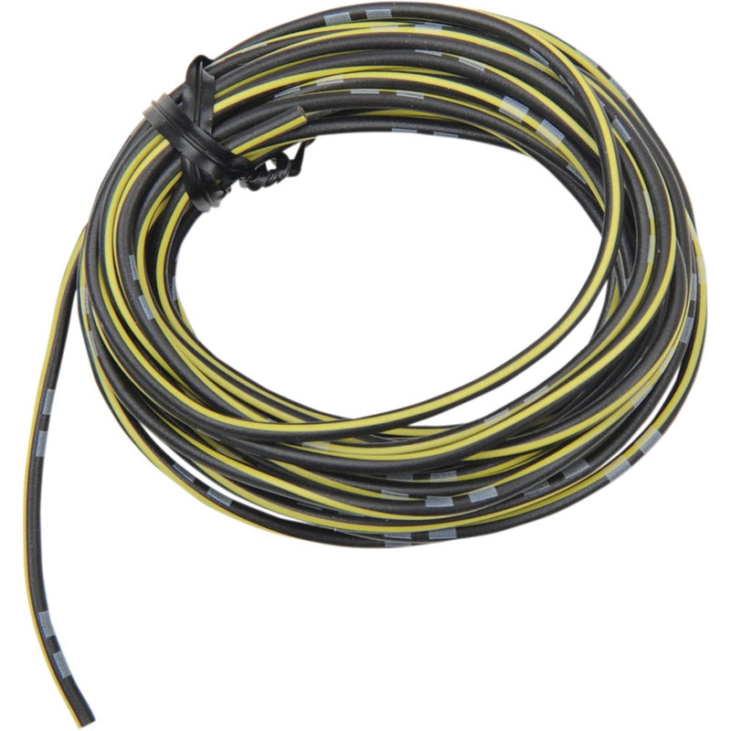 SHINDY 13' Wire Spool - 14 A/12 V - Black/Yellow 16-685