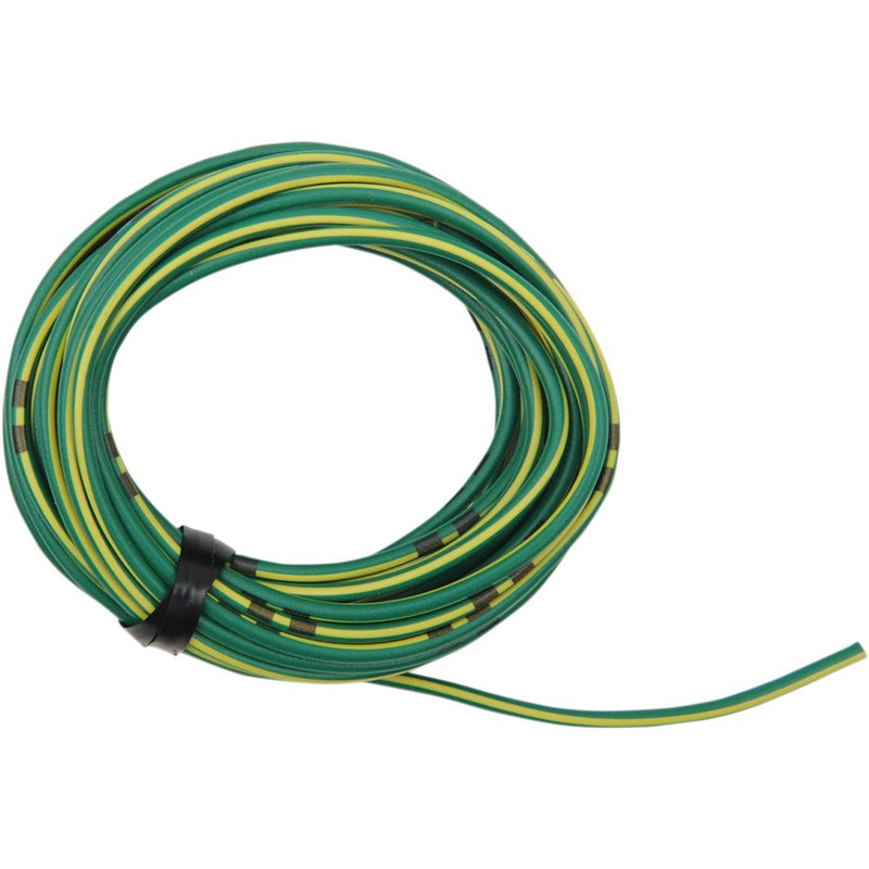 SHINDY 13' Wire Spool - 14 A/12 V - Green/Yellow 16-679