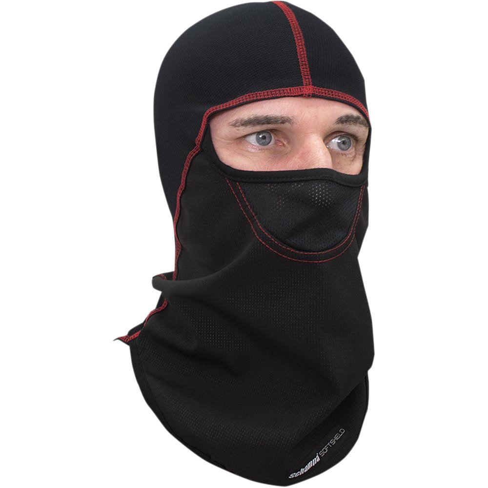 SCHAMPA & DIRT SKINS Coolskin Chill Breaker Balaclava - Deluxe - Red BLCLV015D-10