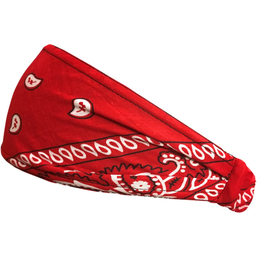 SCHAMPA & DIRT SKINS Mini Doo-Z Headwrap - Red White/Black Paisley DZ02-225