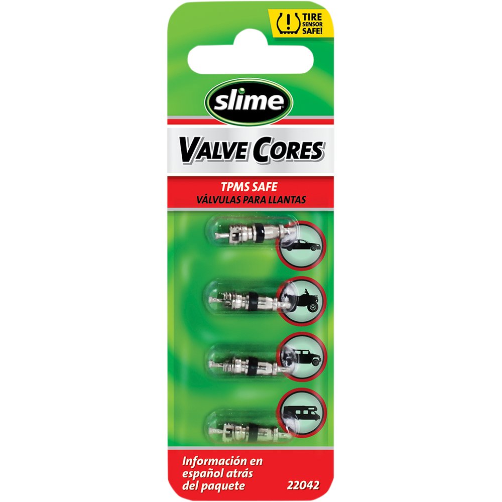 SLIME Valve Cores - Straight - Black/Silver/Raw 22042