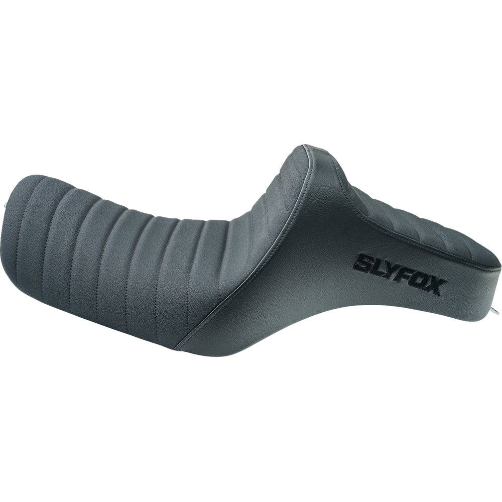 SLYFOX High Noon Seat - Vinyl - Classic Stitch - Black Logo - Black Stitch - XL '04-'22 4709A-SlyFox
