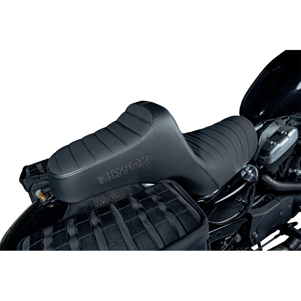SLYFOX High Noon Seat - Vinyl - Classic Stitch - Black Logo - Black Stitch - XL '04-'22 4709A-SlyFox