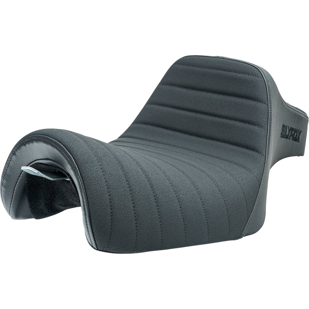 SLYFOX High Noon Seat - Vinyl - Classic Stitch - Black Logo - Black Stitch - XL '04-'22 4709A-SlyFox