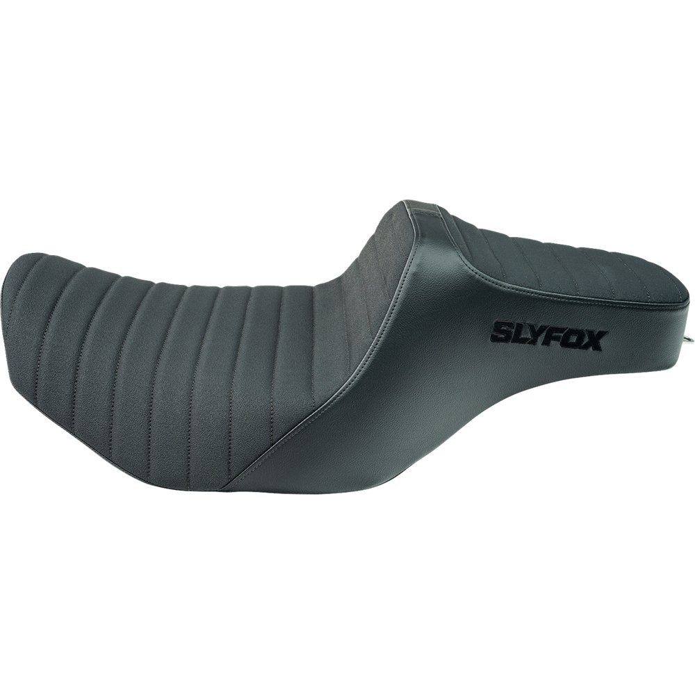 SLYFOX High Noon Seat - Vinyl - Classic Stitch - Black Logo - FLH/FLT '23-'24 4704A-SlyFox